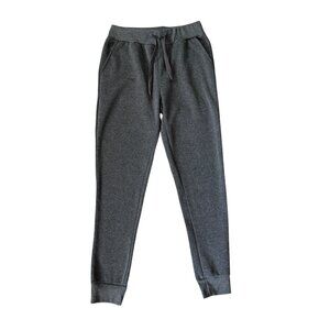 Spark women's gray joggers sweatpants tapered leg elastic drawstring waist M